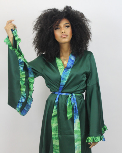 Ensemble imprimé Aïkha vert