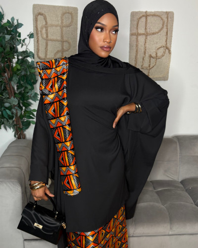 Ensemble ethnique Orange – Collection Lüwoma