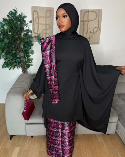 Ensemble ethnique Pink – Collection Lüwoma