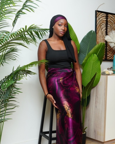 Pagne Luwoma - Mauve