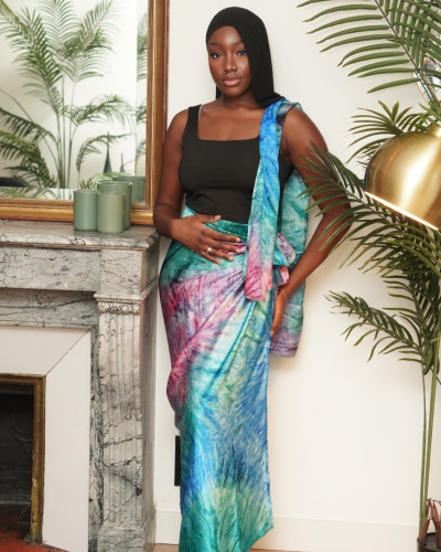 Pagne Luwoma - Bleu Clair